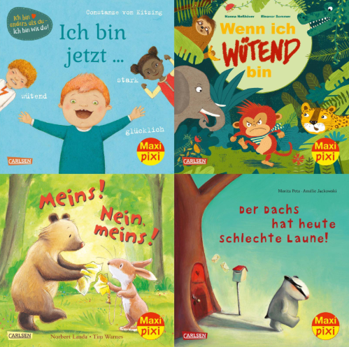 Maxi-Pixi-4er-Set 89: Glücklich, traurig, schlecht gelaunt
