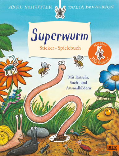 Superwurm Sticker - Spielebuch
