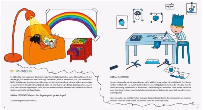 BiBiBiber hat da mal 'ne Frage. Welche Farben hat der Regenbogen?