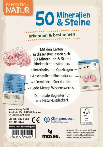 50 Mineralien und Steine