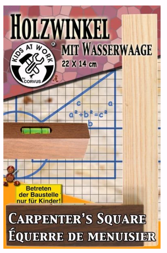 Holzwinkel mit Wasserwaage