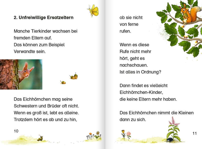 Tierkinder im Wald