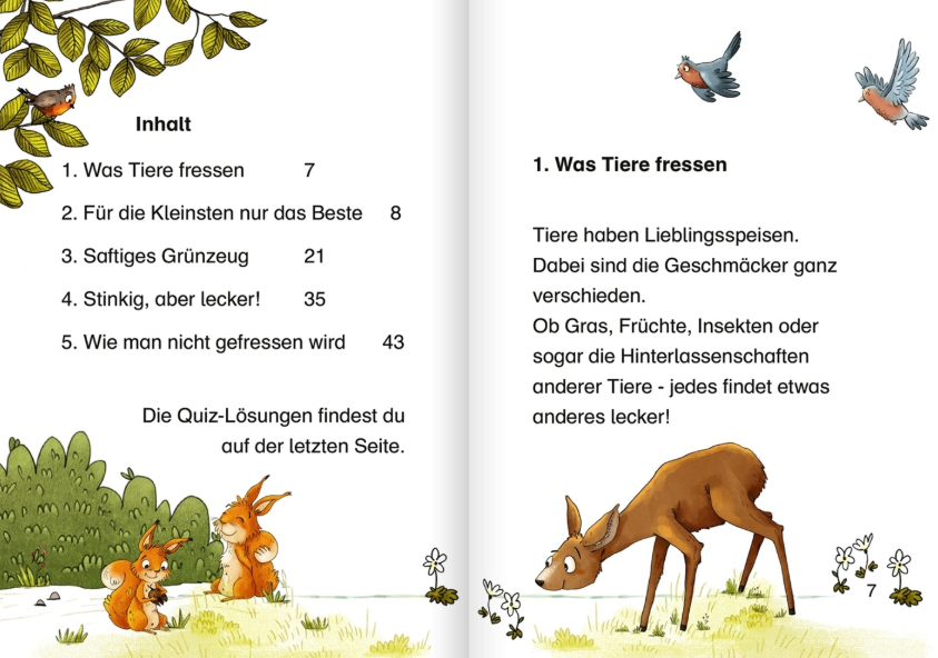 Was fressen die Tiere im Wald?