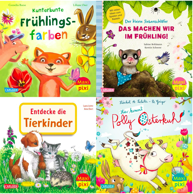 Maxi-Pixi-4er-Set 116: Bunter Frühlingsspaß (4x1 Exemplar)