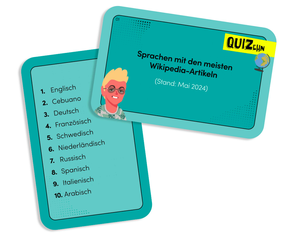 QUIZehn – Allgemeinwissen. Das listige Spiel um die Top 10