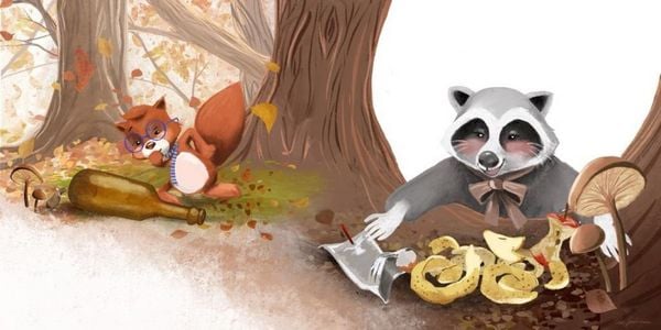 Egon Eichhorn und der wilde Müll im Wald