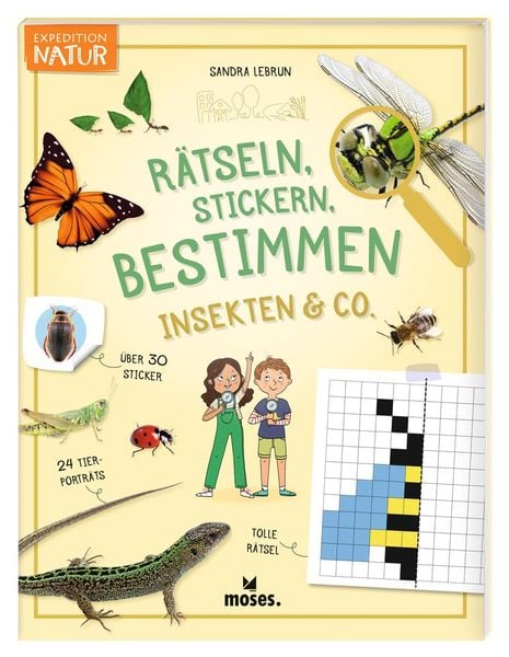 Expedition Natur Rätseln, Stickern, Bestimmen - Insekten & Co